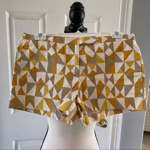 J. Crew Abstract Print Shorts Size 6 City Fit